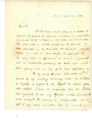 Rufus King to Matthew Clarkson, August 29, 1804